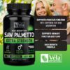Véla Saw Palmetto cápsulas fáciles de tragar con Bioperine
