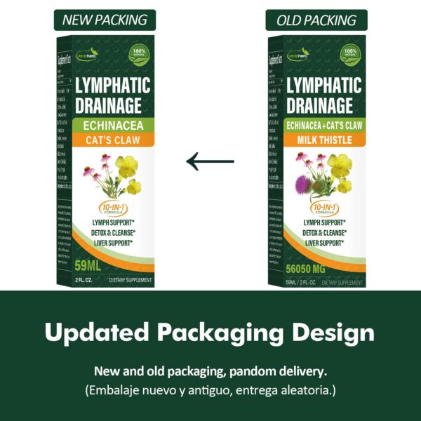 Verdeherb gotas drenaje linfático fórmula 10 hierbas botánicas