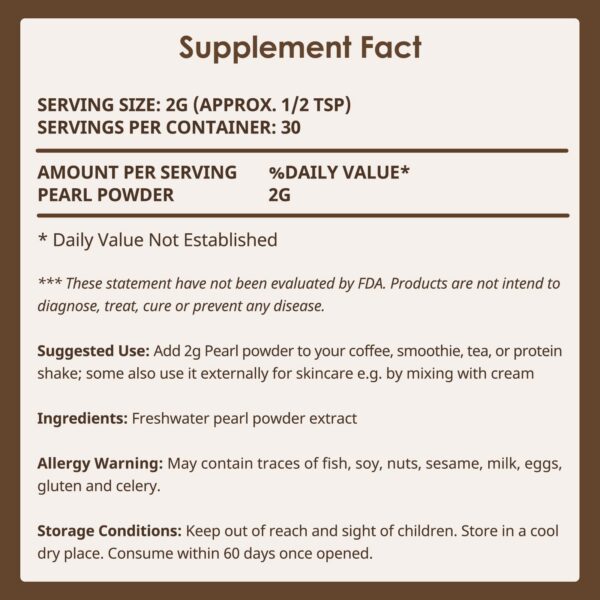 Uso recomendado del polvo de perla en bebidas