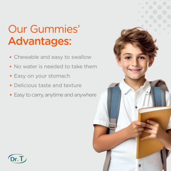 Conjunto de gomitas sabor natural