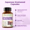 Etiqueta lateral de knotweed resveratrol