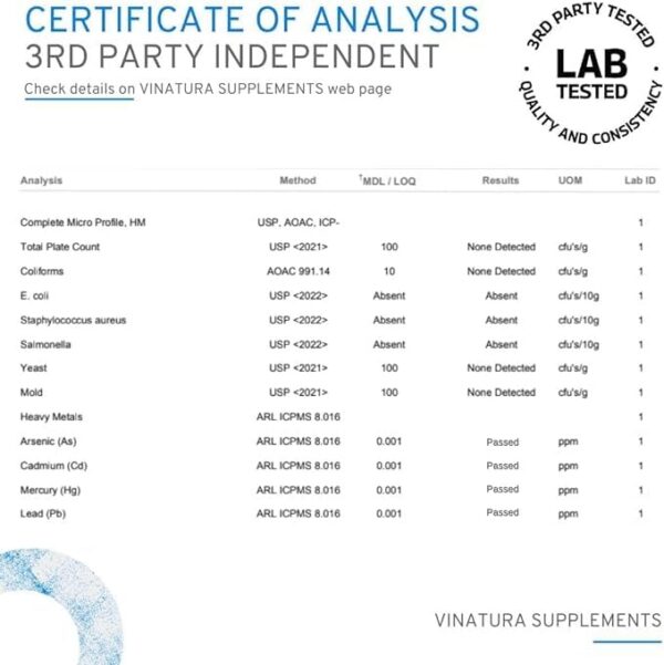 VINATURA berberina natural sin aditivos cápsulas vegetales
