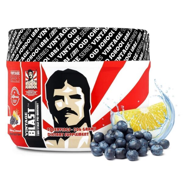 Version 1.0.0 Detalle de envase Vintage Blast pre-workout