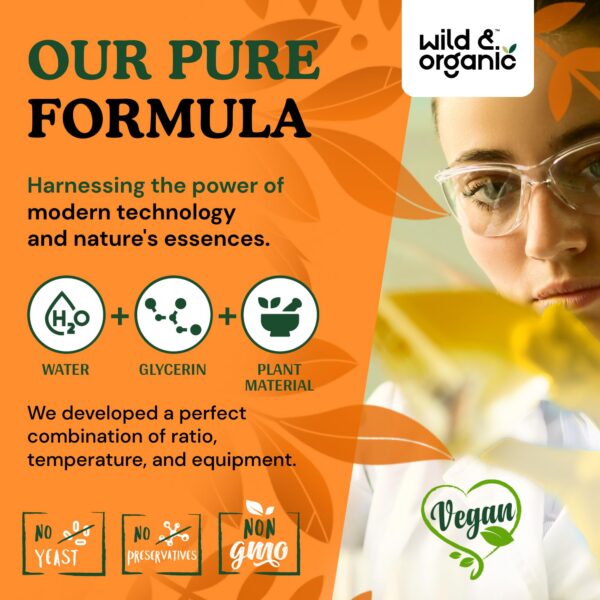 Vista detalle etiqueta Wild & Organic extracto de ortiga