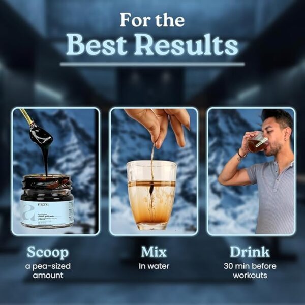 Version 1.0.0 Vista frontal del empaque Mars Shilajit resin