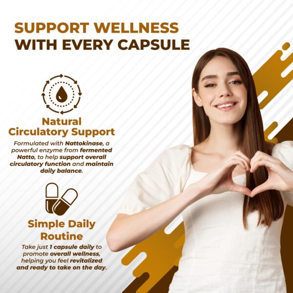Vista lateral botella Nattokinase NURAFUSE