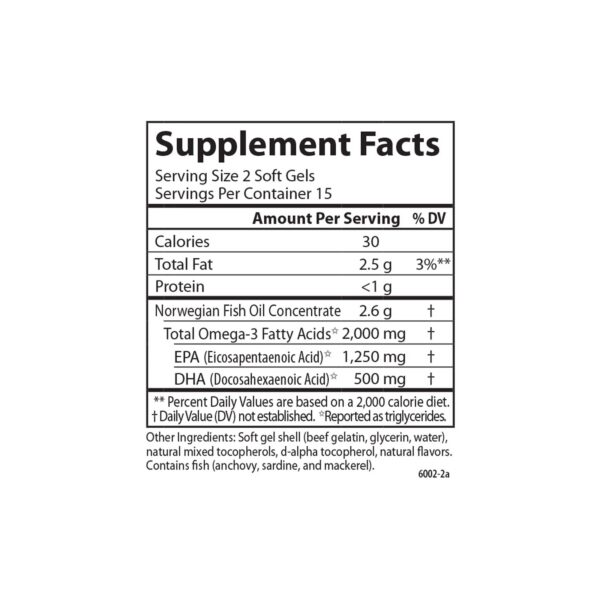 Vista lateral caja suplemento Carlson omega 3 con limón