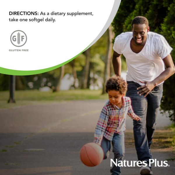 Vista lateral del empaque de lecitina NaturesPlus