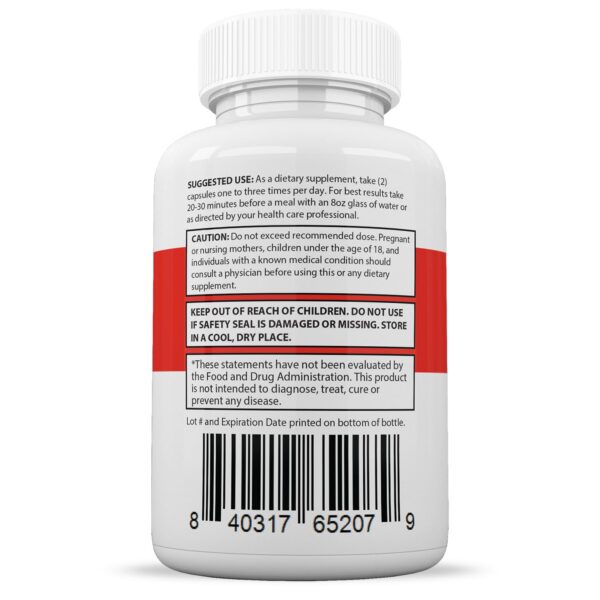 Vista lateral del envase Rapid Lean Keto ACV Extreme Pills