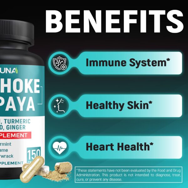 Vista lateral frasco cápsulas CIVIMUNA alcachofa