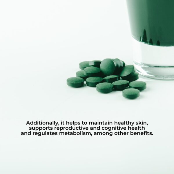 Vista lateral frasco espirulina Vidanat