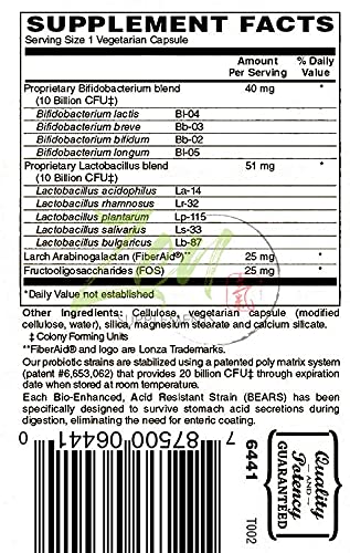 Vista lateral frasco Multi-Probiótico 20 mil millones UFC