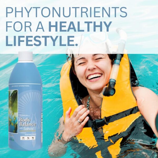 Vista lateral de Life Force Youngevity Body Balance 32 oz