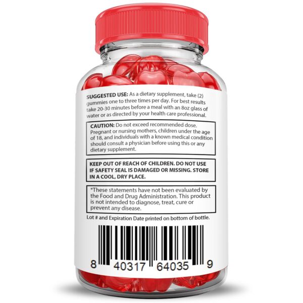 Version 1.0.0 Vista lateral paquete gomitas Blast Off Keto ACV 600 unidades pack 10