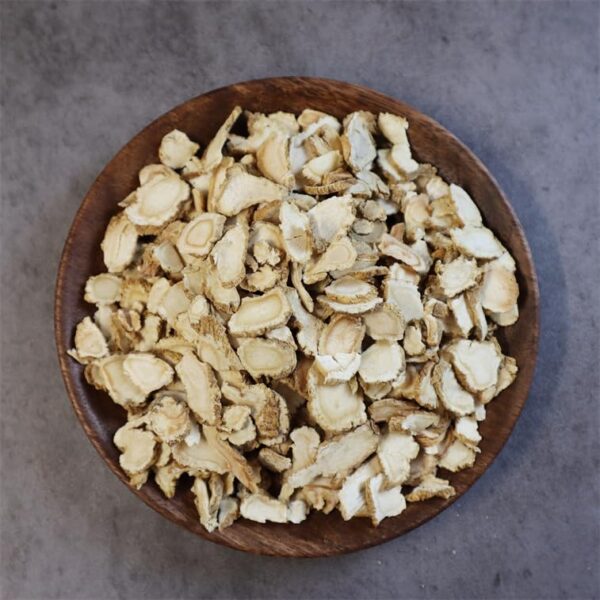 Vista lateral rodajas ginseng americano Royal Seafood USA