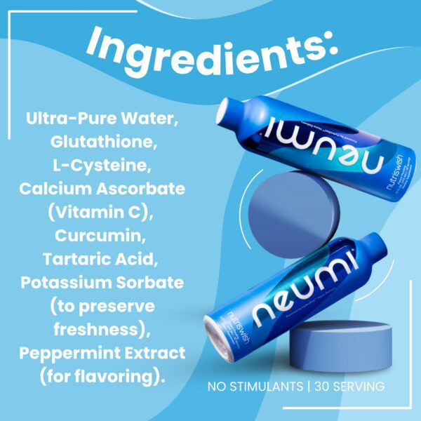 Vista lateral suplemento multivitamínico NUTRISWISH Neumi 10 fl oz