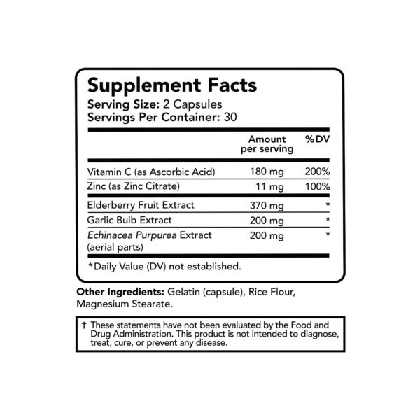 Version 1.0.0 Vista lateral suplemento soporte inmunológico Vitamin Bounty