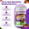 Vista lateral tabletas masticables multivitamínico bariátrico Procare Health