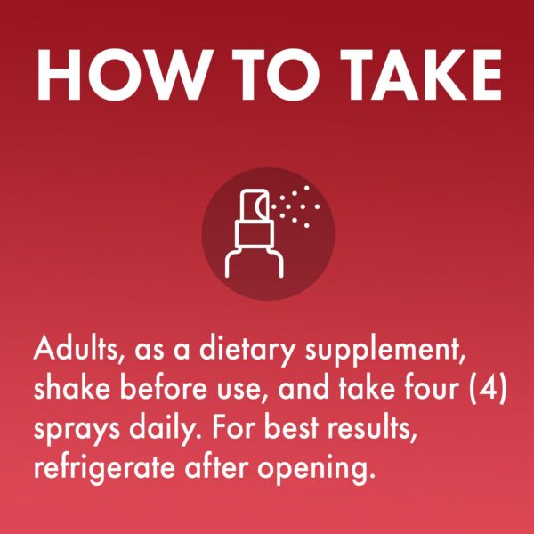 Version 1.0.0 Vista posterior del spray de vitamina B12 Metil B-12 Dr. Mercola