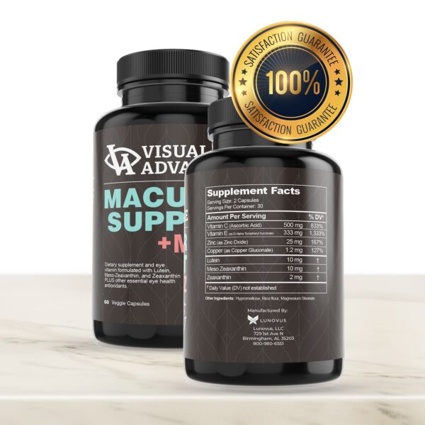 Frascos apilados de Visual Advantage Macular