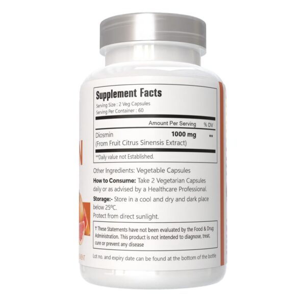 Etiqueta frontal de VitaCosmoX Diosmina