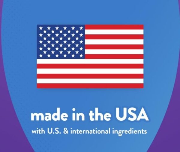 Frasco abierto mostrando gomitas