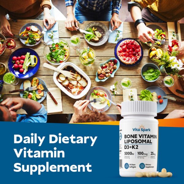 Empaque externo Vita Spark vitamina D3 K2 liposomal
