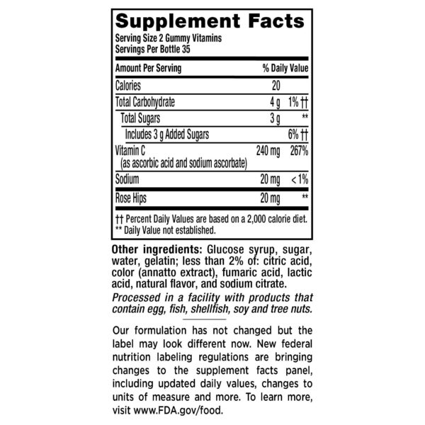 Vitafusion gomitas de vitamina C sabor naranja natural pack múltiple