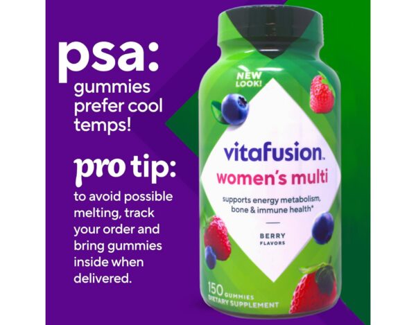 Frascos de gomitas Vitafusion para mujeres