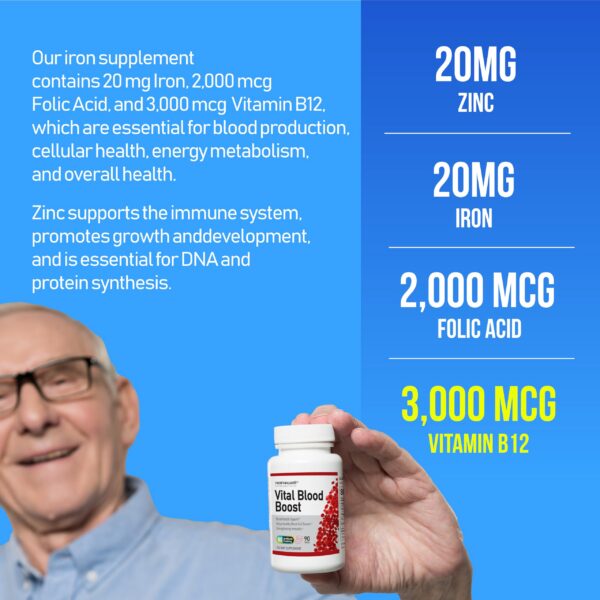 Vital Blood Boost interior de la caja