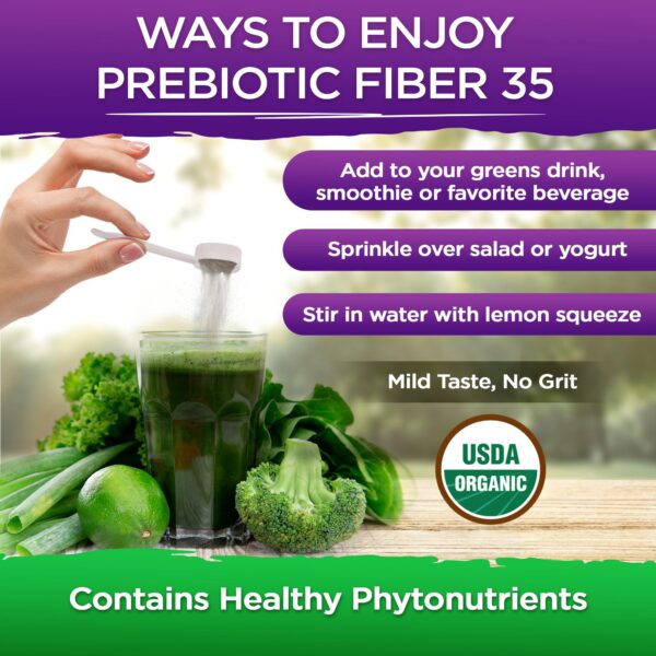 Vital Planet polvo Fiber 35 superalimentos, fibra y prebióticos