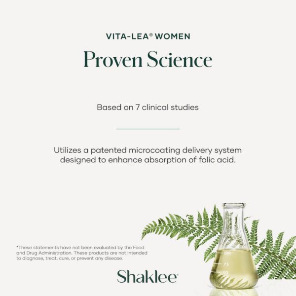 Vita-Lea multivitamínico femenino Shaklee con ácido fólico y hierro