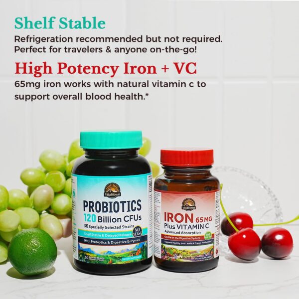 Vitalitown Probiotics 120B cepas y prebióticos