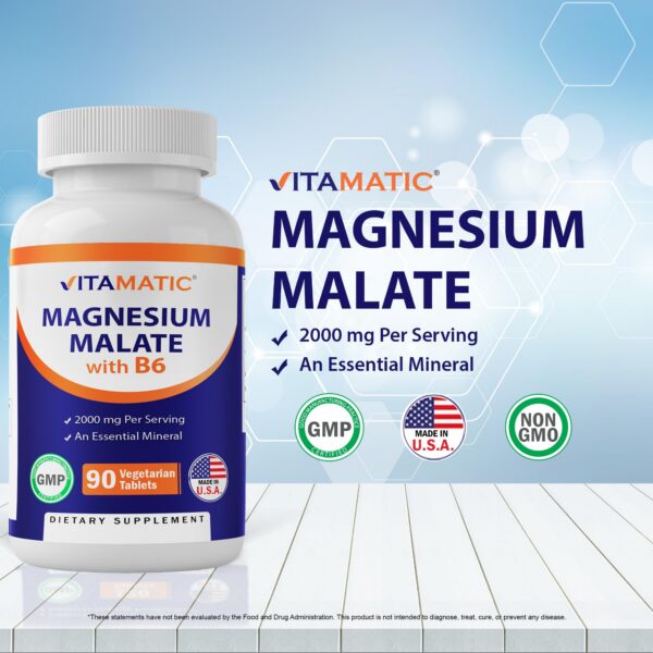 Detalle de etiqueta de Vitamatic Magnesio Malato