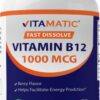 Vitamatic vitamina b12 tabletas para metabolismo energético y salud