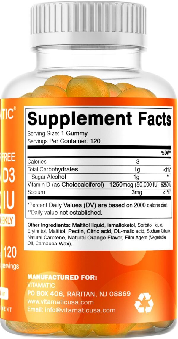 Interior del frasco Vitamatic D3 50,000 UI