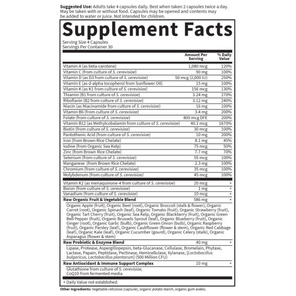 Vitamin Code Women con hierro, zinc y vitaminas para salud femenina