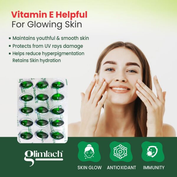 Vitamin e glimlach suplemento para la salud inmunológica 15 cápsulas