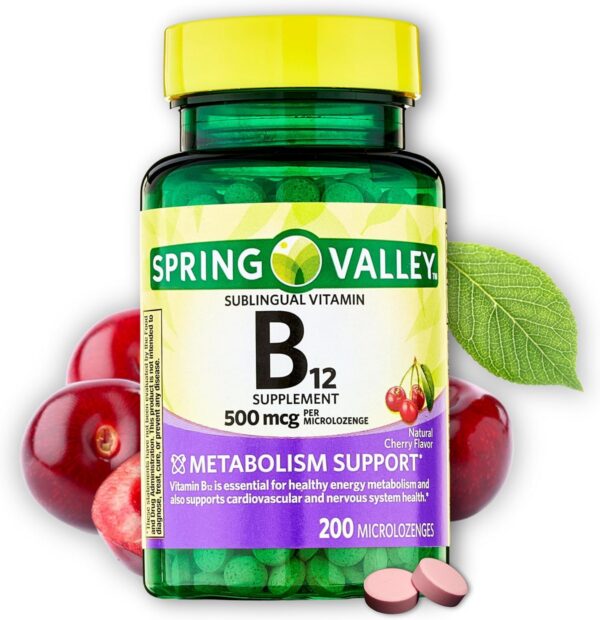 Vitamina B12 para metabolismo energético y salud nerviosa