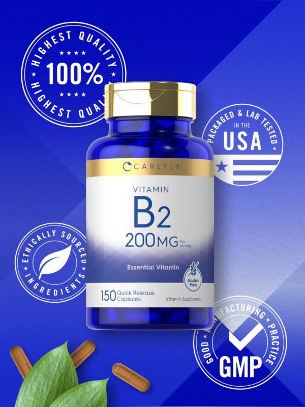 Vitamina B2 Carlyle sin gluten capsulas vegetarianas