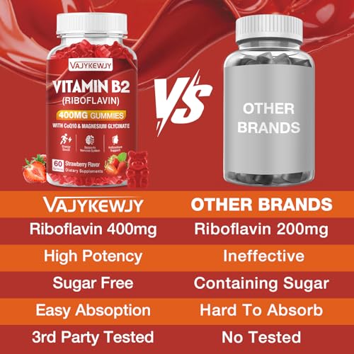 Vitamina B2 Riboflavina en gominolas sin azúcar