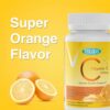 Vitamina C 500 mg TOLOUS sin gluten sabor naranja 120 tabletas