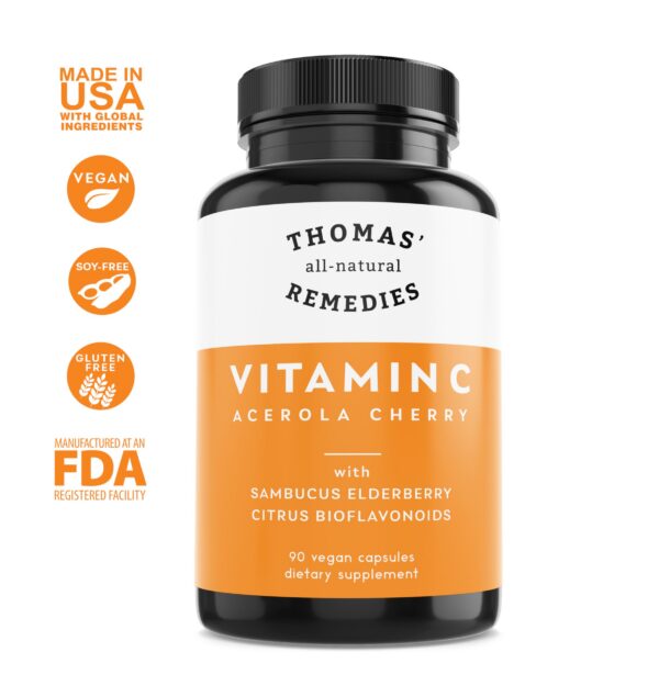 Version 1.0.0 Vitamina C con absorción mejorada y sauco orgánico natural