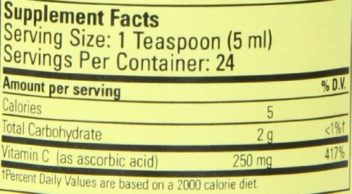 Version 1.0.0 Vitamina c líquida para niños fórmula Child Life sabor naranja