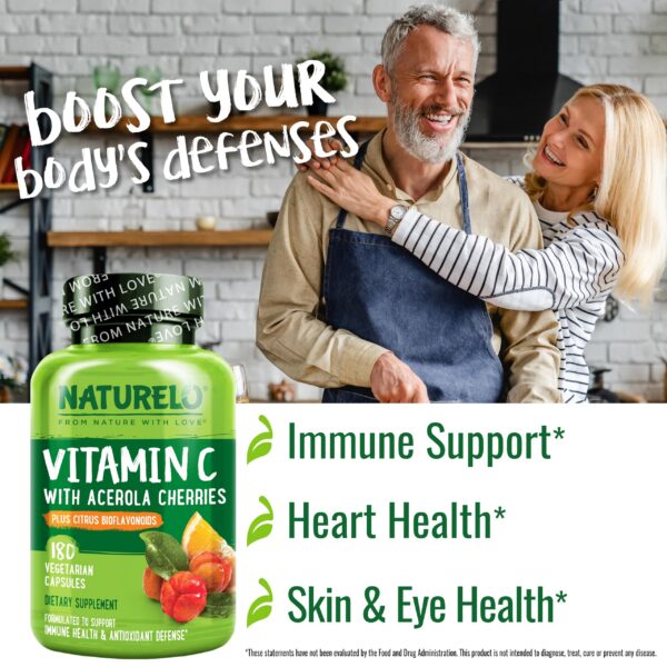 Version 1.0.0 Vitamina c naturelo cápsulas y caja vista arriba