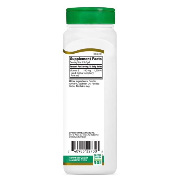 Vitamina E 21st Century para tejidos musculares y glóbulos rojos