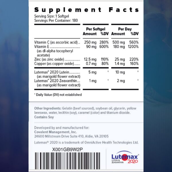 Vitamina para ojos Focus Select AREDS2 y gomitas multivitamínicas