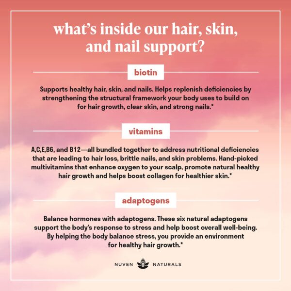 Version 1.0.0 Vitaminas Biotina Nuven Naturals detalle frontal