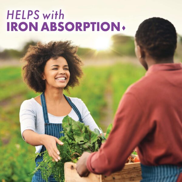 Frasco y cápsulas Bluebonnet vitamina C vegana