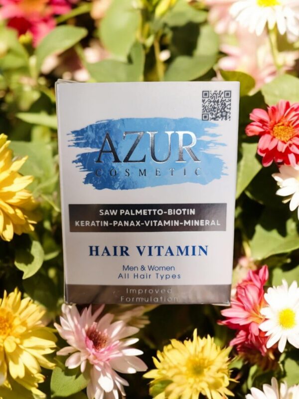 Vitaminas para cabello saludable Azur Cosmetic presentacion 60 cápsulas